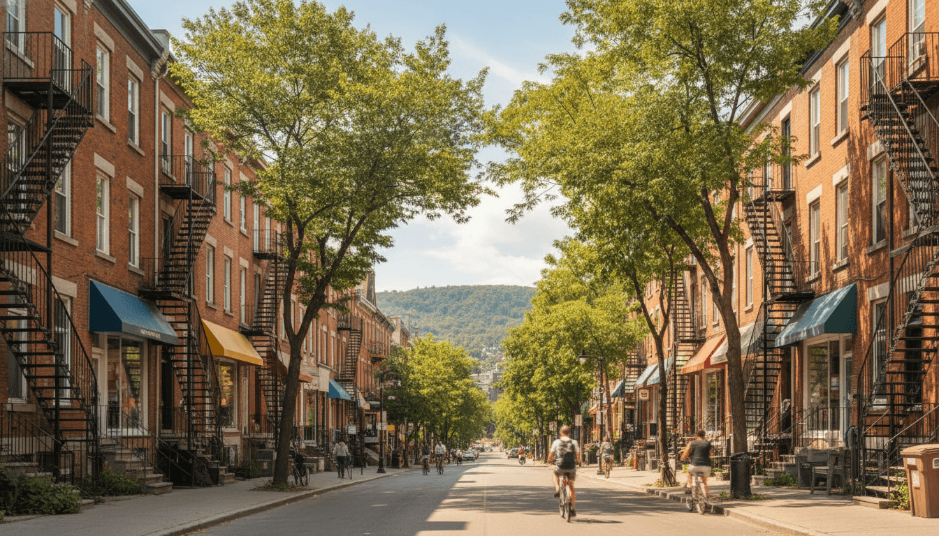 Residential buildings in Montréal